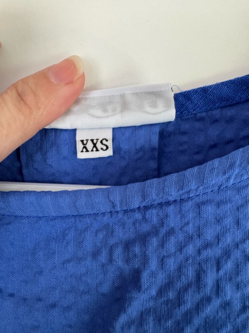 bryn Walker Fran top Royal Blue Bell Sleeve Tunic 100% cotton made in USA - Picture 4 of 5